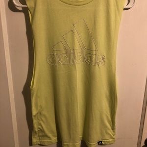 Women’s Adidas Lime Green Muscle Tank Size XS